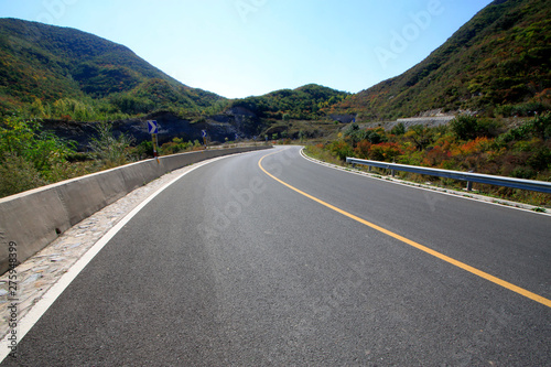 Winding mountain roads