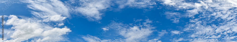 Fototapeta premium Panorama sky and cloud background.