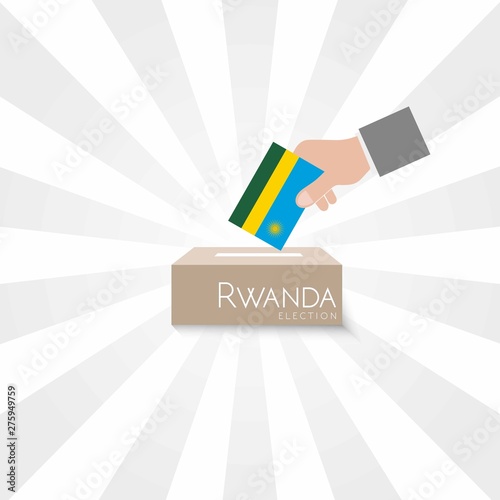 Rwanda Elections Vote Box Vector