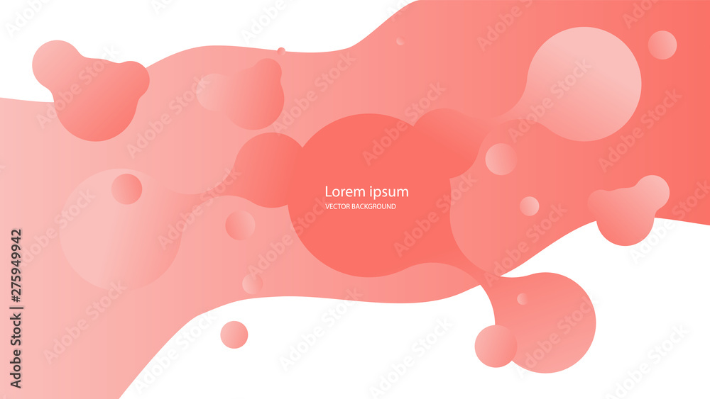 Abstract form of fluid. Liquid design. Liquid dynamic background for web sites, landing page or business presentation. Isolated gradient waves with geometric lines. Abstract geometric wallpaper