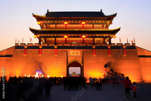 Luan State Ancient City Gate building scenery  China