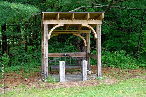 Old Bench in Garden