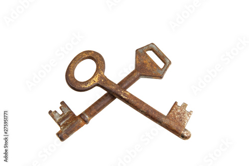 Old rusty keys