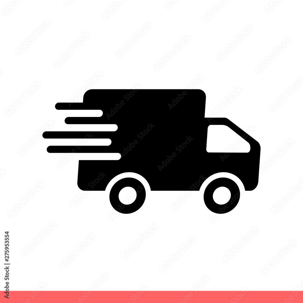 Fast delivery vector icon Fast delivery vector icon