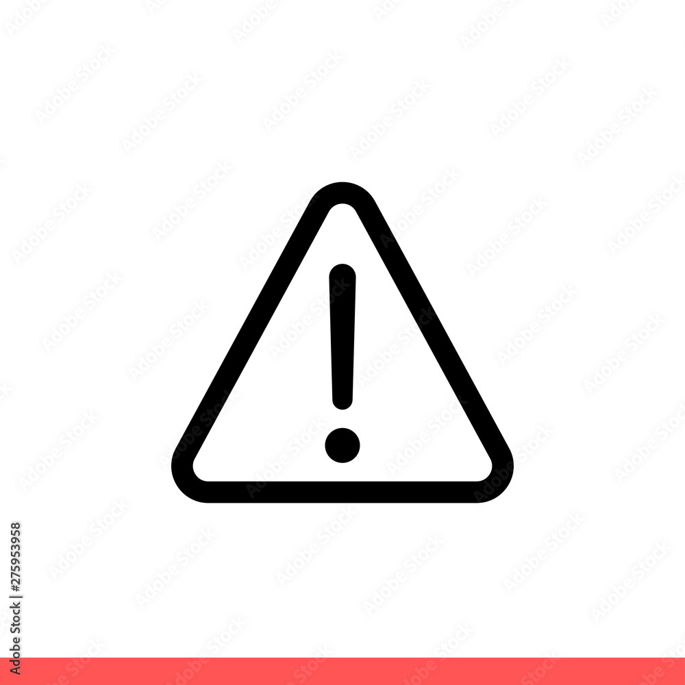 Warning vector icon Warning vector icon