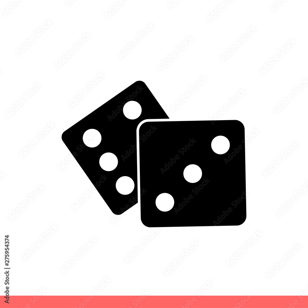 Dice vector icon Dice vector icon