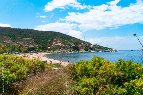 Top View Beach Coastline in Phocaea