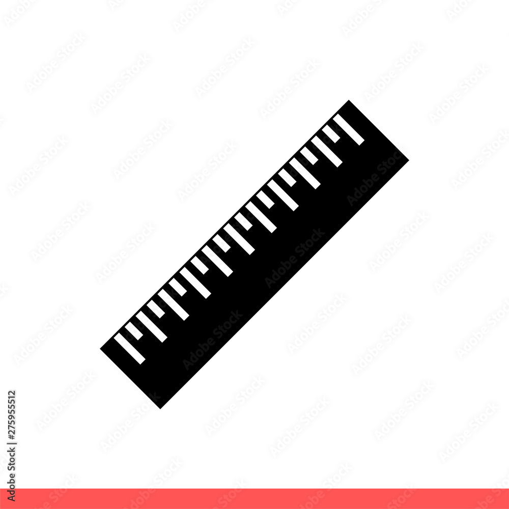 Ruler vector icon Ruler vector icon