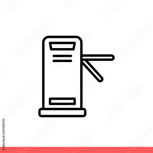 Turnstile vector icon