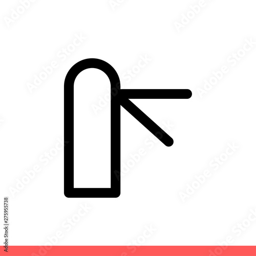 Turnstile vector icon