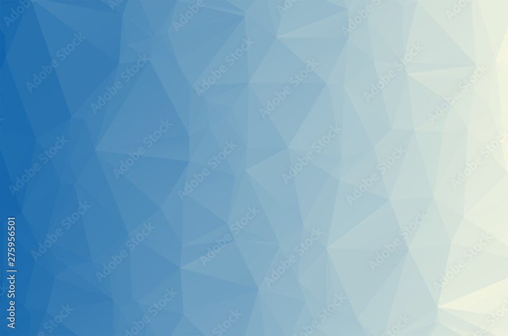Fototapeta premium Light Blue turquise Low poly crystal background. Polygon design pattern. Low poly vector illustration, low polygon background.
