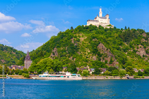 Marksburg old castle in Germany