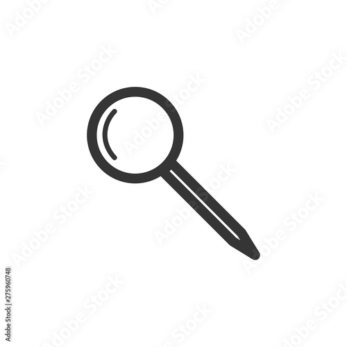 Push pin icon symbol template black color editable. Simple logo vector illustration for graphic and web design.
