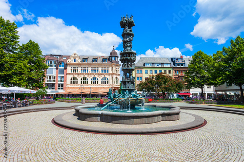 History column Historiensaule in Koblenz