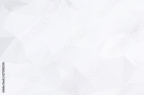 White Grey Low poly crystal background. Polygon design pattern. light Low poly vector illustration, low polygon background.