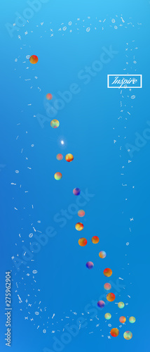 Funny abstract ultra wide space background 
