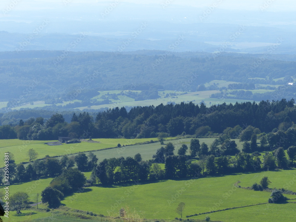 Blick vom Hoherodskopf im Vogelsberg bei Schotten