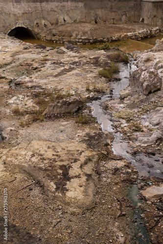 Details of the thermal spa, Furnas, Sao Miguel