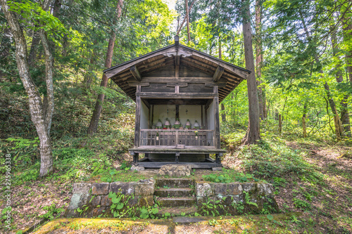 Takayama - May 26  2019  Traditional buildings in the Hida folk village open air museum of Takayama  Japan