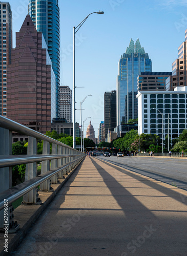 A daytime view of Austin's skyline from the Congress Avenue Bridge. © Eric Skadson