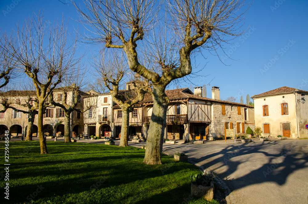 Fources is an original round Bastide in the Department of Gers, France