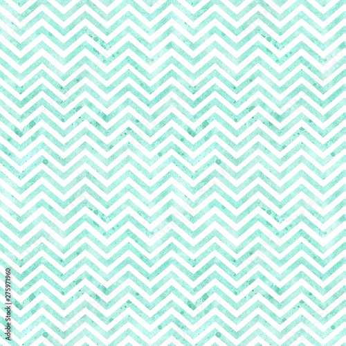 Seamless pattern, watercolor background with white geometrical stripes, hand drawn illustration.