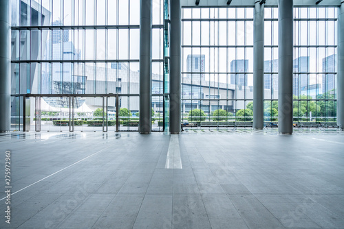 Photography empty hall in the modern office building