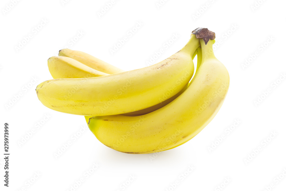 Fresh bananas isolated with clipping path Fresh bananas isolated with clipping path
