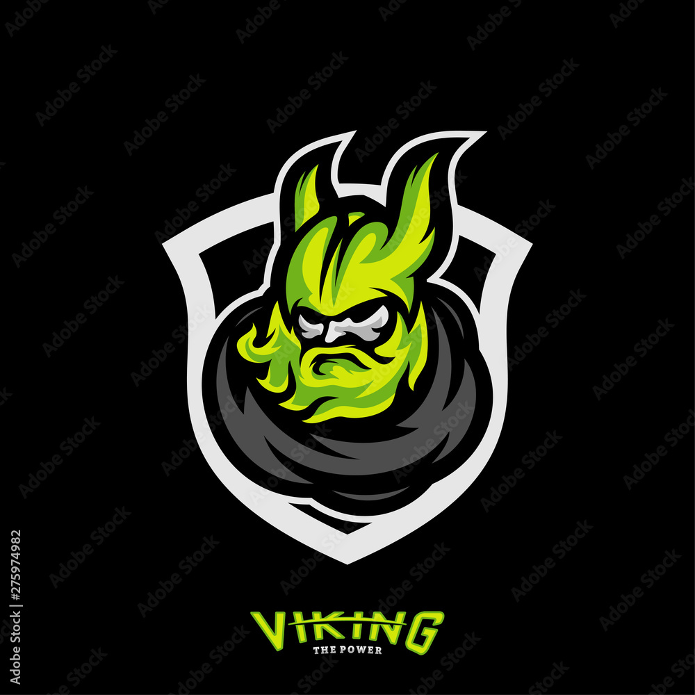 Viking ESports Logo Design Vector. Viking Mascot Gaming Logo Concepts Stock  Vector - Illustration of logos, hockey: 151955405