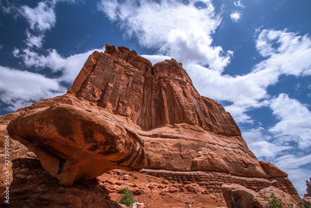 red mountain, rare formations, arches national park red mountain, rare formations, arches national park