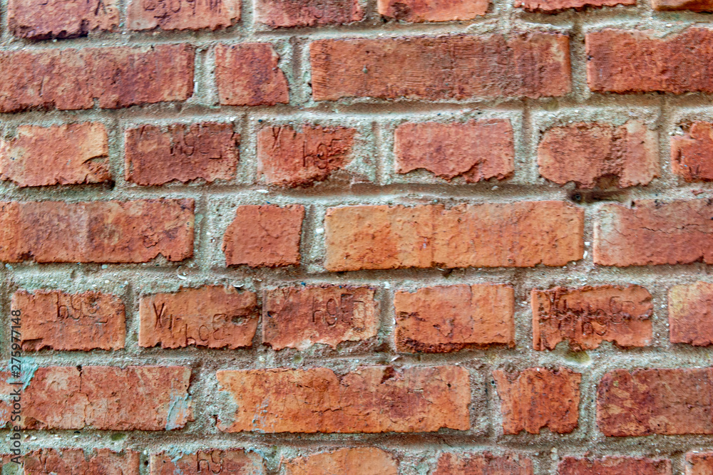 Fototapeta premium Brick wall texture background . Wall of old brick.