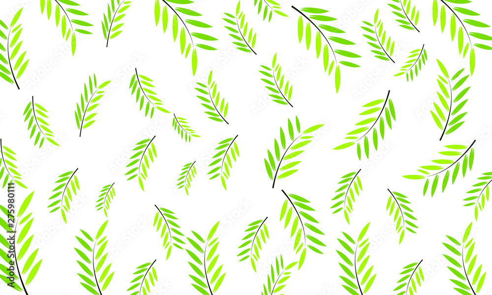 seamless background with green leaves seamless background with green leaves