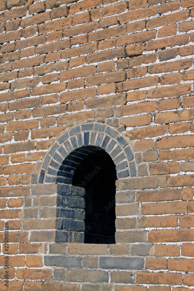 China's ancient defense wall's entrance China's ancient defense wall's entrance