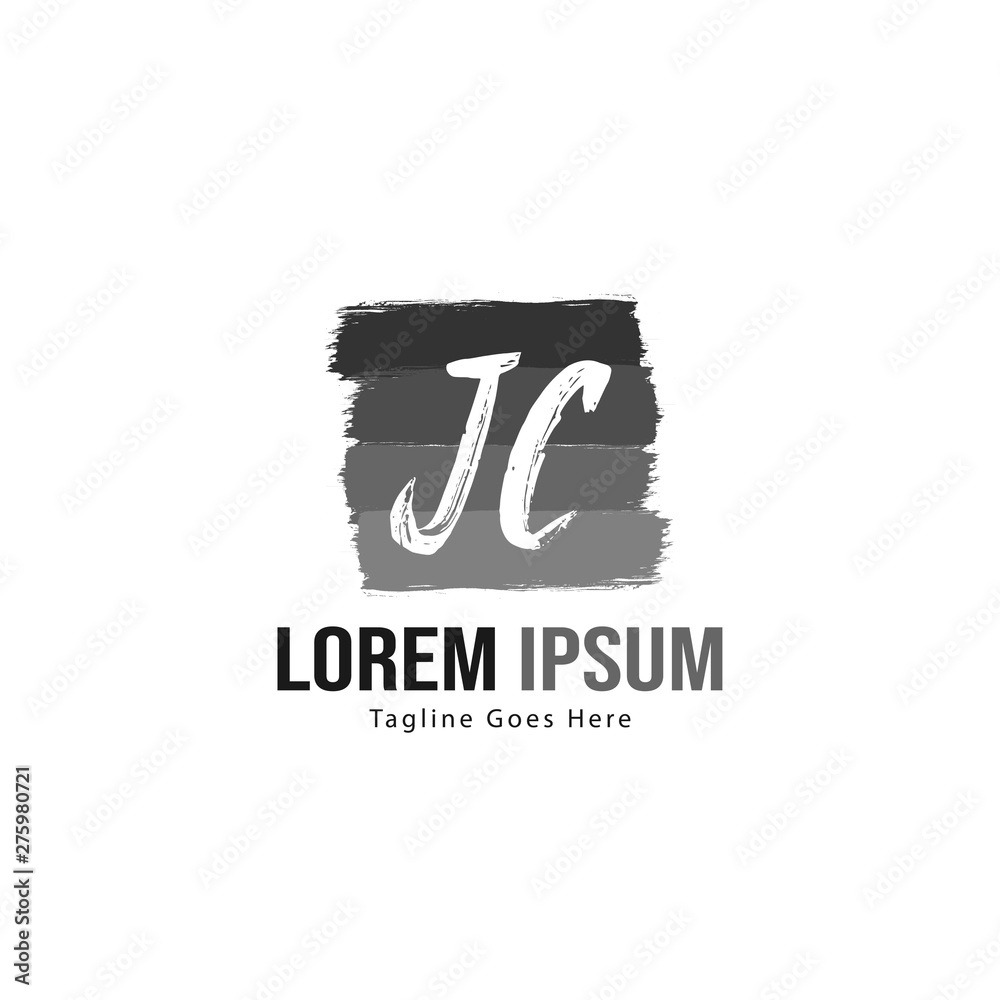Initial JC logo template with modern frame. Minimalist JC letter logo vector illustration Initial JC logo template with modern frame. Minimalist JC letter logo vector illustration