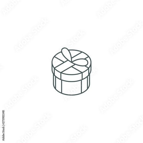 Modern Gift Icons Isometric 3d for electronic commerce store all company shopping business internet with high end look