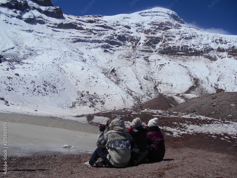 Fototapeta premium Volcán Chimborazo
