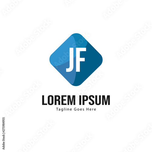 Free Download Initial JE logo template with modern frame. Minimalist JE letter logo vector illustration - GFXLoad