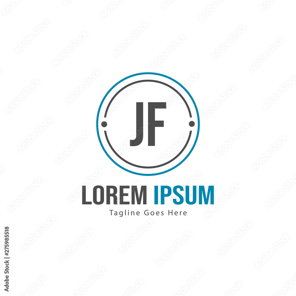 Initial JE logo template with modern frame. Minimalist JE letter logo vector illustration Initial JE logo template with modern frame. Minimalist JE letter logo vector illustration