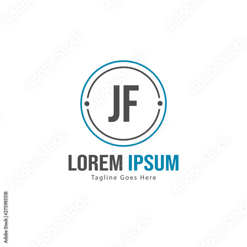 Free Download Initial JE logo template with modern frame. Minimalist JE letter logo vector illustration - GFXLoad
