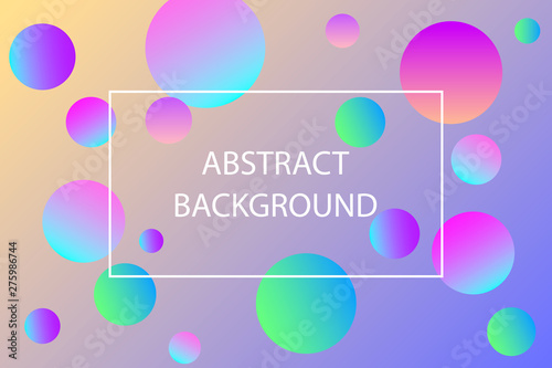 Colorful balls background with place for your content. Pattern design for banner, poster, flyer, card, postcard, cover, brochure.