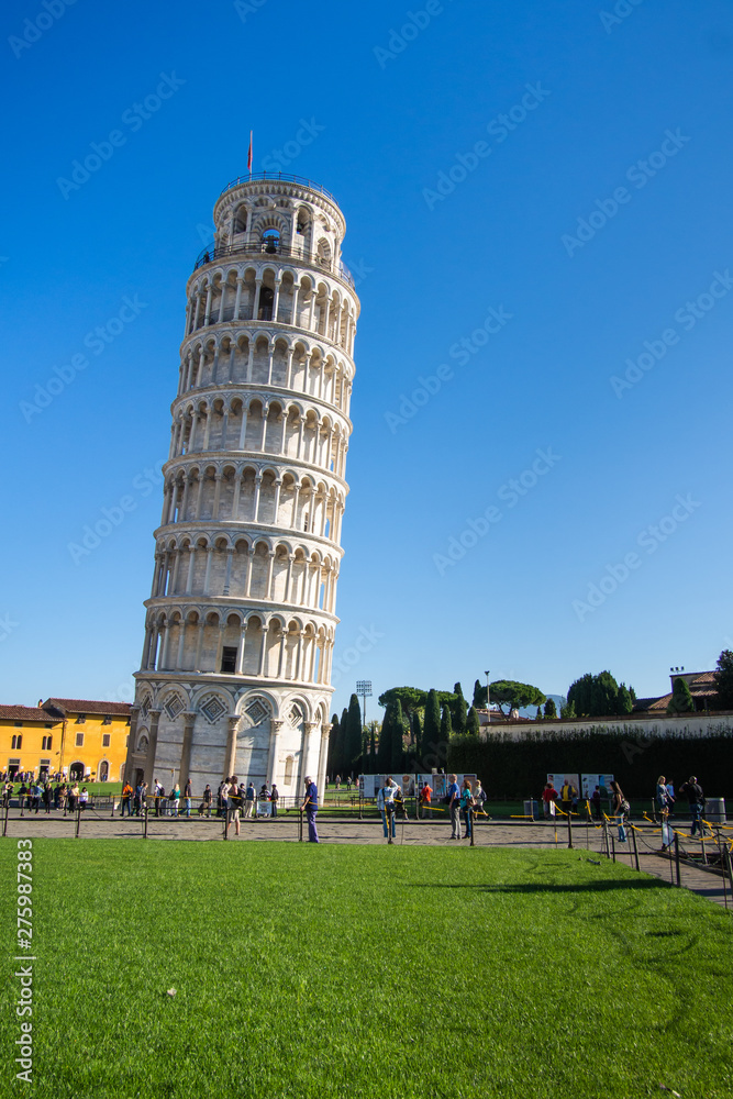 Leaning Tower of Pisa In Italy On April 21, 2016