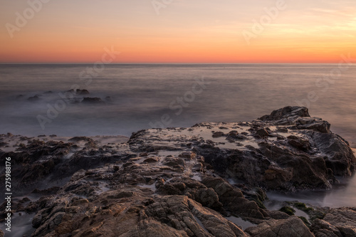 Sunrise on the mediterranean coast