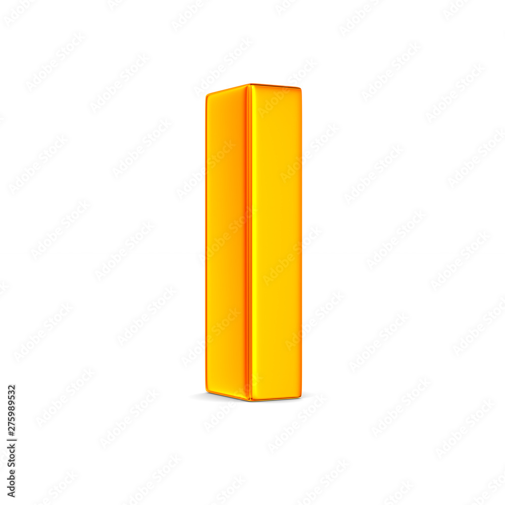 Character I on white background. Isolated 3D illustration Character I on white background. Isolated 3D illustration
