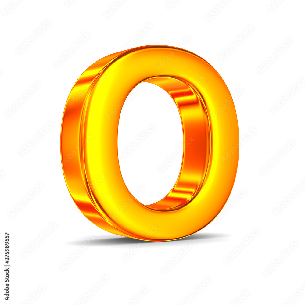 Character O on white background. Isolated 3D illustration Character O on white background. Isolated 3D illustration