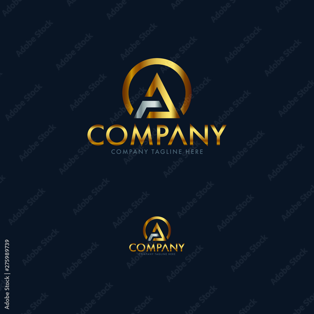 Creative Architecture and Letter A Logo Template