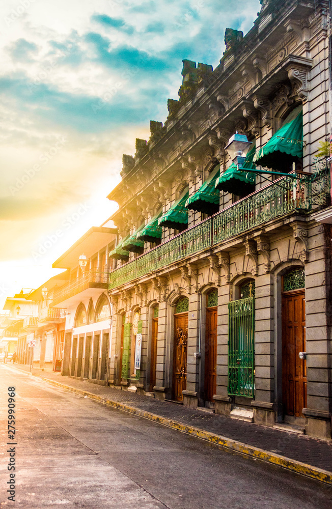 Fototapeta premium Atardecer en Coatepec