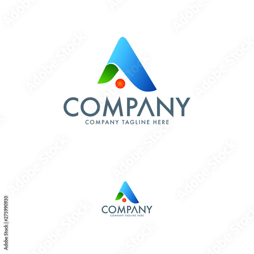 Creative Letter A Logo Design Template