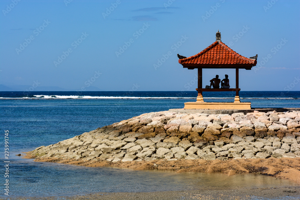 Karang beach Sanur, Bali, Indonesia in the morning Karang beach Sanur, Bali, Indonesia in the morning