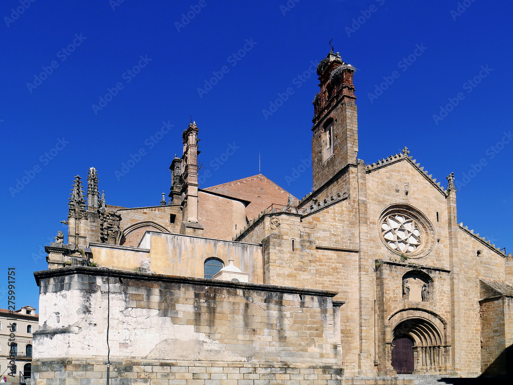 Plasencia Cathedral, Cáceres, Spain. June 22, 2019. 