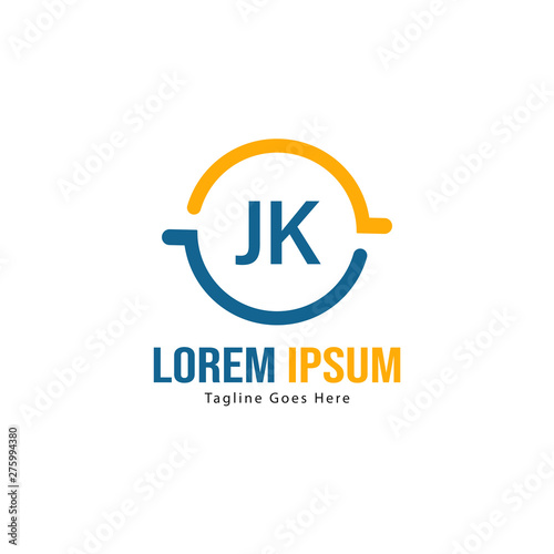 Initial JK logo template with modern frame. Minimalist JK letter logo vector illustration Free Download Initial JK logo template with modern frame. Minimalist JK letter logo vector illustration - GFXLoad